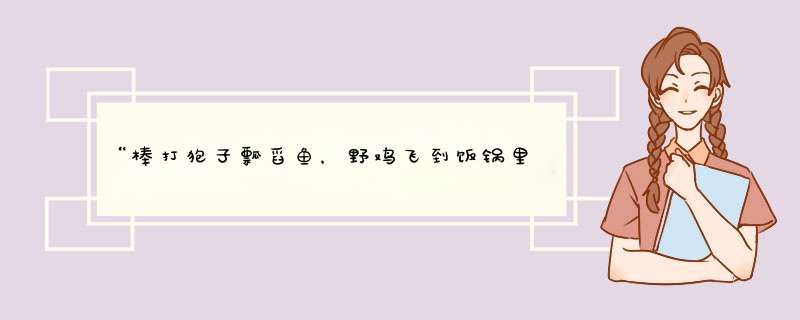 “棒打狍子瓢舀鱼，野鸡飞到饭锅里”是什么意思,第1张