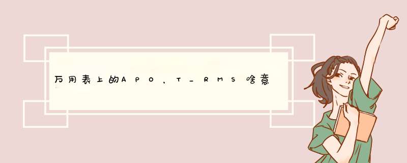 万用表上的APO，T_RMS啥意思？,第1张