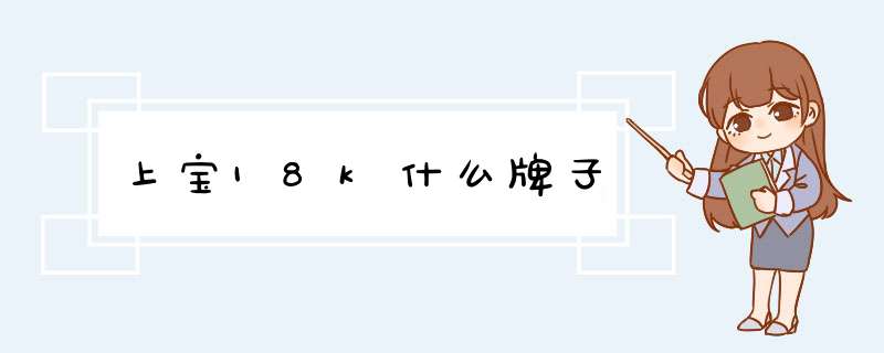 上宝18k什么牌子,第1张