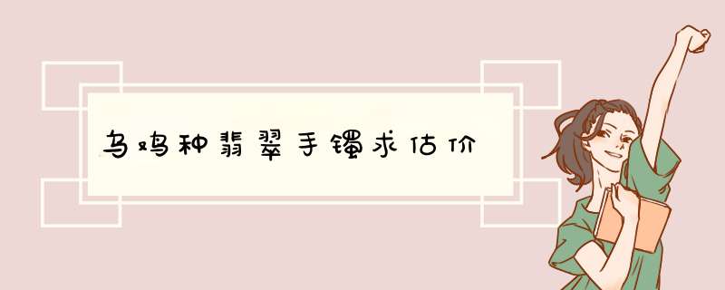 乌鸡种翡翠手镯求估价,第1张