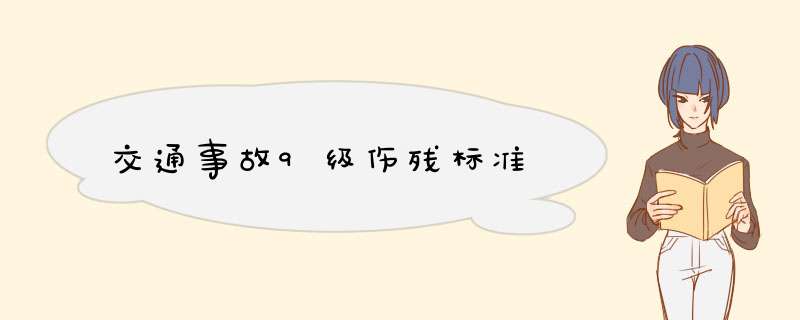 交通事故9级伤残标准,第1张