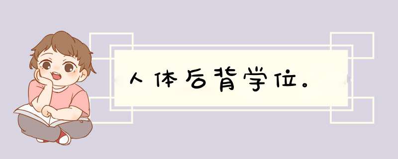 人体后背学位。,第1张