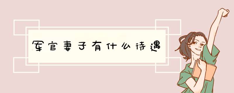 军官妻子有什么待遇,第1张