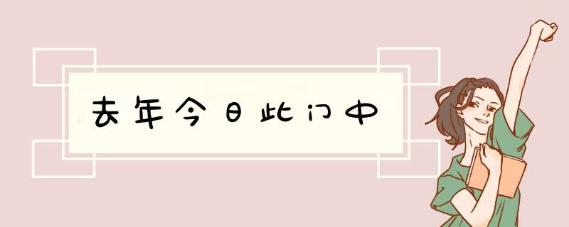 去年今日此门中,第1张