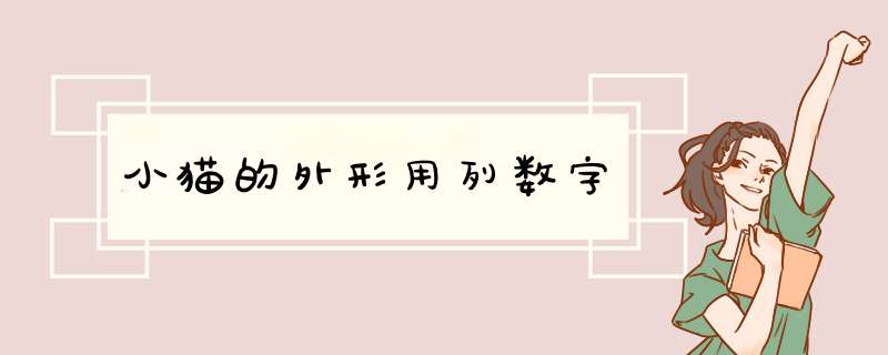 小猫的外形用列数字,第1张