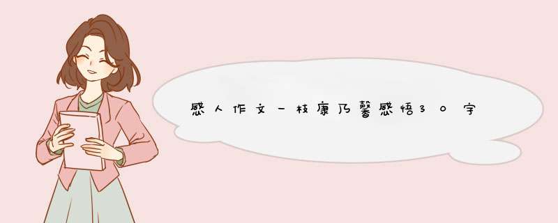 感人作文一枝康乃馨感悟30字,第1张