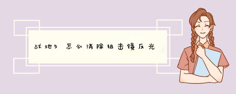 战地5怎么消除狙击镜反光,第1张