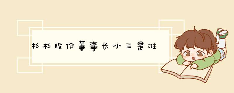 杉杉股份董事长小三是谁,第1张