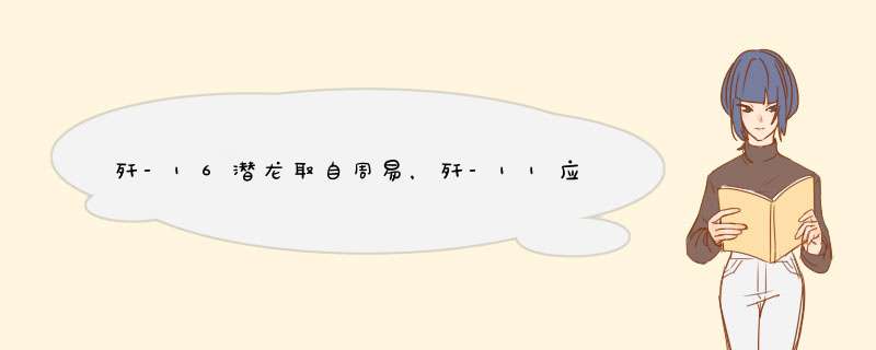 歼-16潜龙取自周易，歼-11应龙来自山海经，这种中国式浪漫你喜欢吗？,第1张