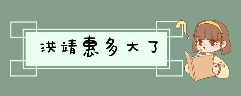 洪靖惠多大了,第1张