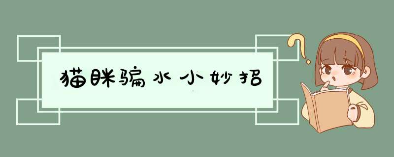 猫眯骗水小妙招,第1张