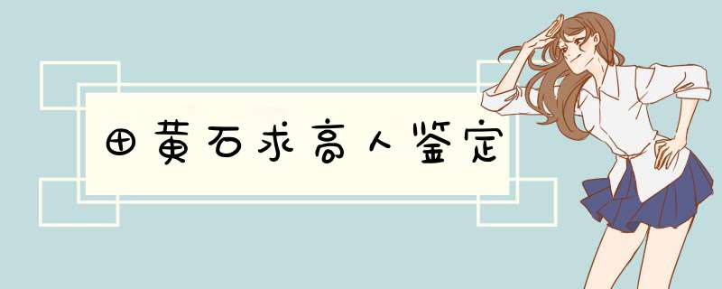 田黄石求高人鉴定,第1张