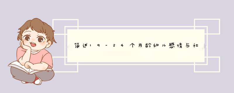 简述19-24个月龄幼儿感情与社会性发展的教育策略？,第1张