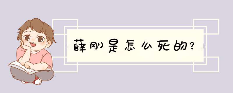 薛刚是怎么死的？,第1张