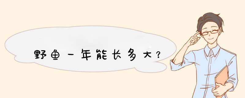 野鱼一年能长多大？,第1张