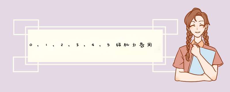 0,1,2,3,4,5级肌力各用什么治疗措施增加肌力,第1张