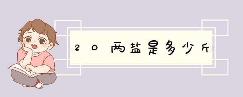 20两盐是多少斤,第1张