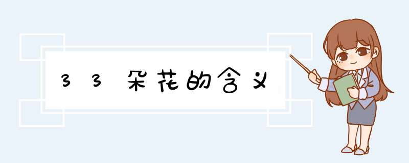 33朵花的含义,第1张