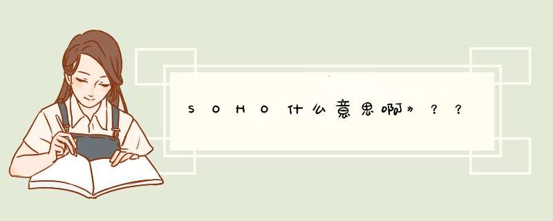 SOHO什么意思啊》？？,第1张