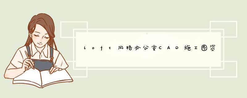 loft风格办公室CAD施工图资料,第1张