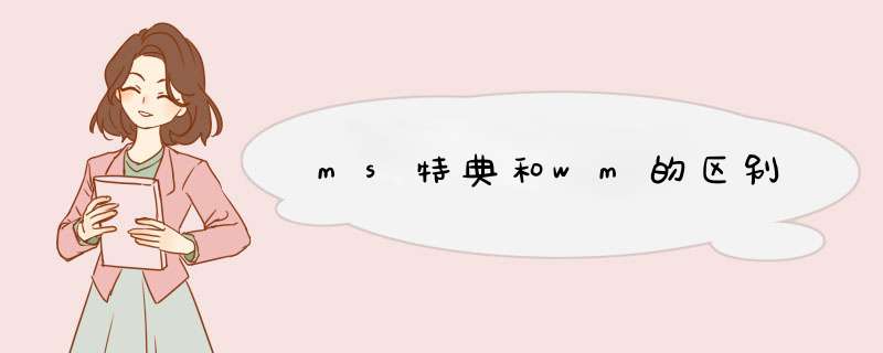 ms特典和wm的区别,第1张