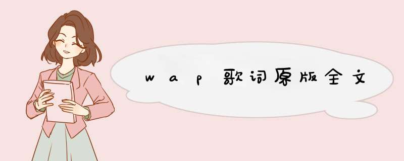 wap歌词原版全文,第1张